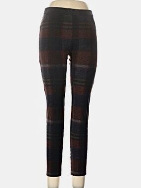 Sanctuary Black and Brown Plaid Skinny Ponte Pants